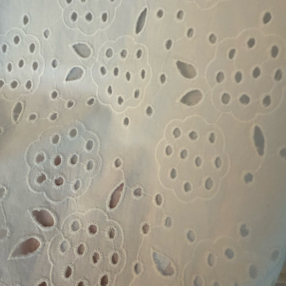 Boden White Eyelet Pencil Skirt - Picture 5 of 12